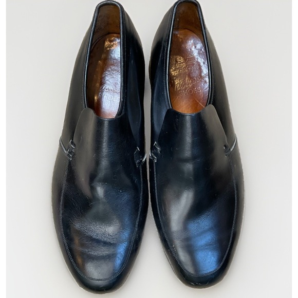 Hitchcock Other - Hitchcock Black Loafer Shoes Style #4436 Size 10.5 5E Wide Smooth Slip On